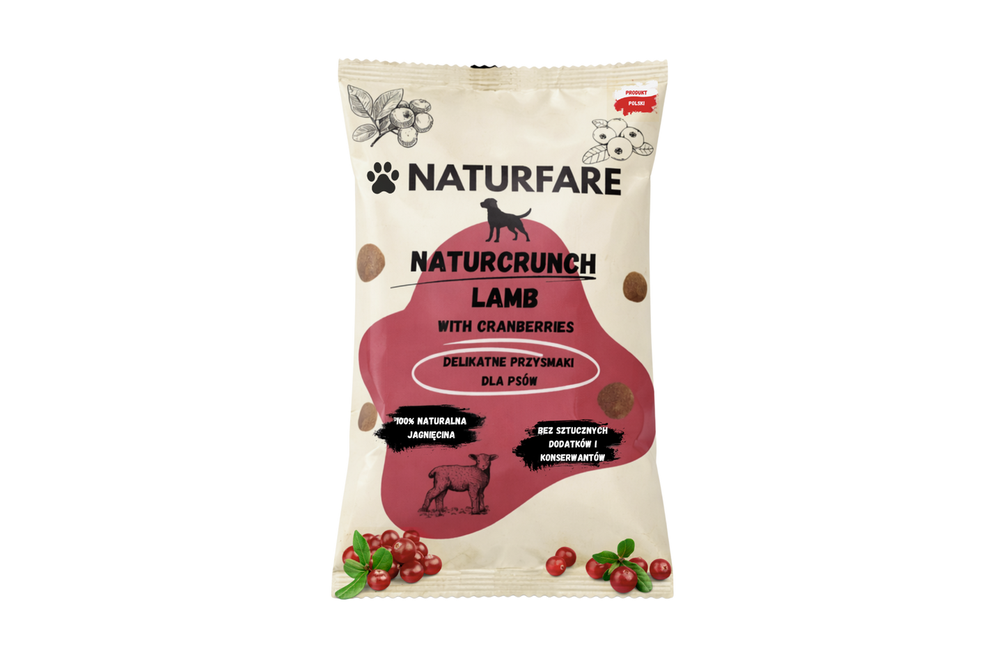 Naturcrunch Jagnięcina z żurawiną