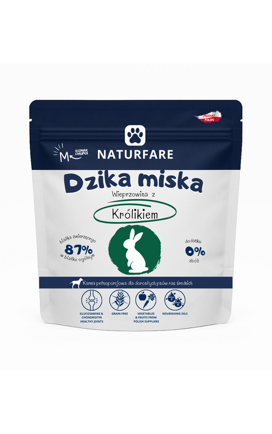 Dzika Miska Wieprzowina z Królikiem M