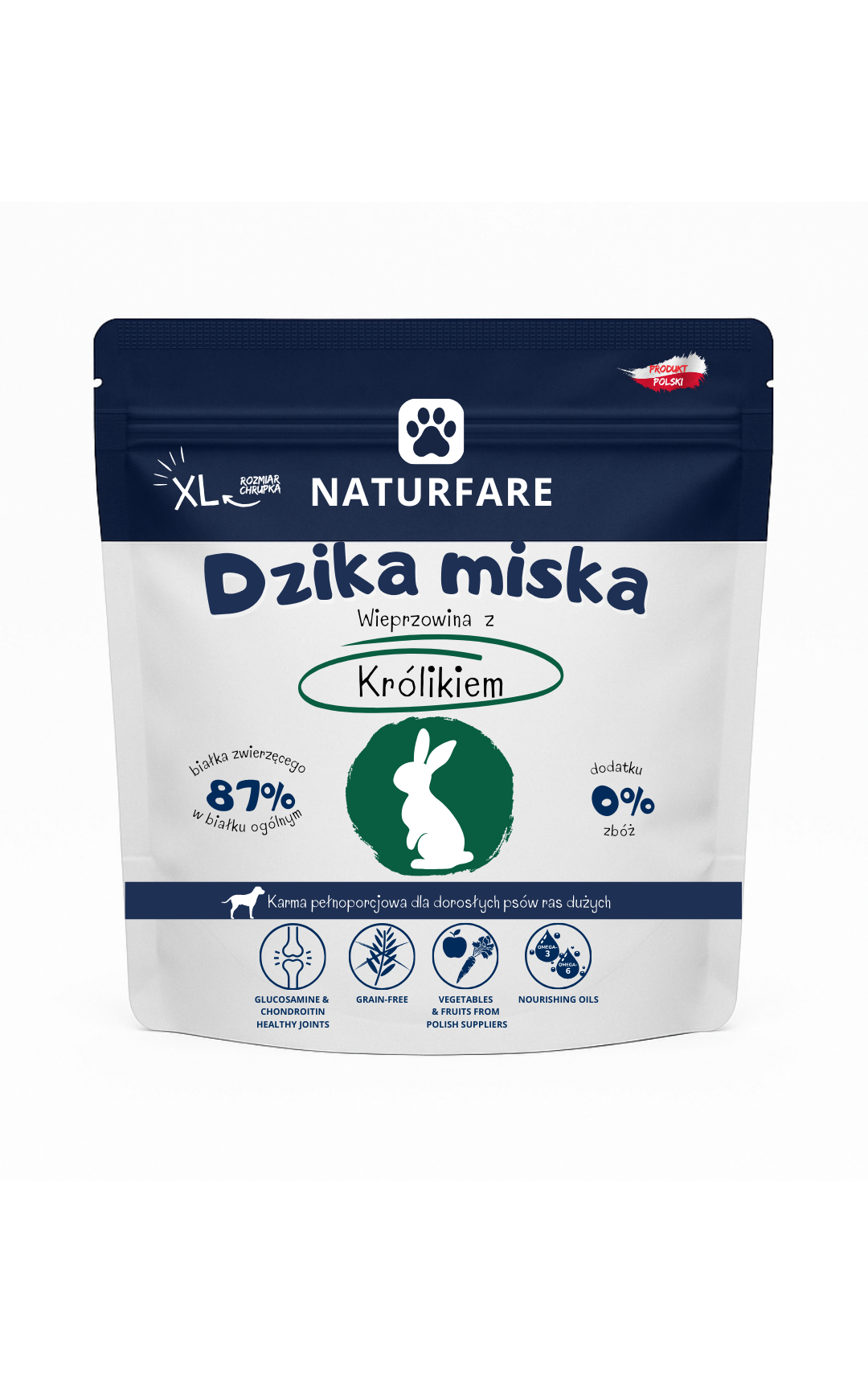 Dzika Miska Wieprzowina z Królikiem XL