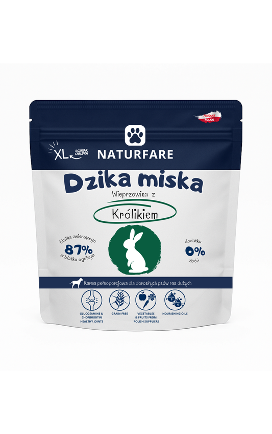 Dzika Miska Wieprzowina z Królikiem XL