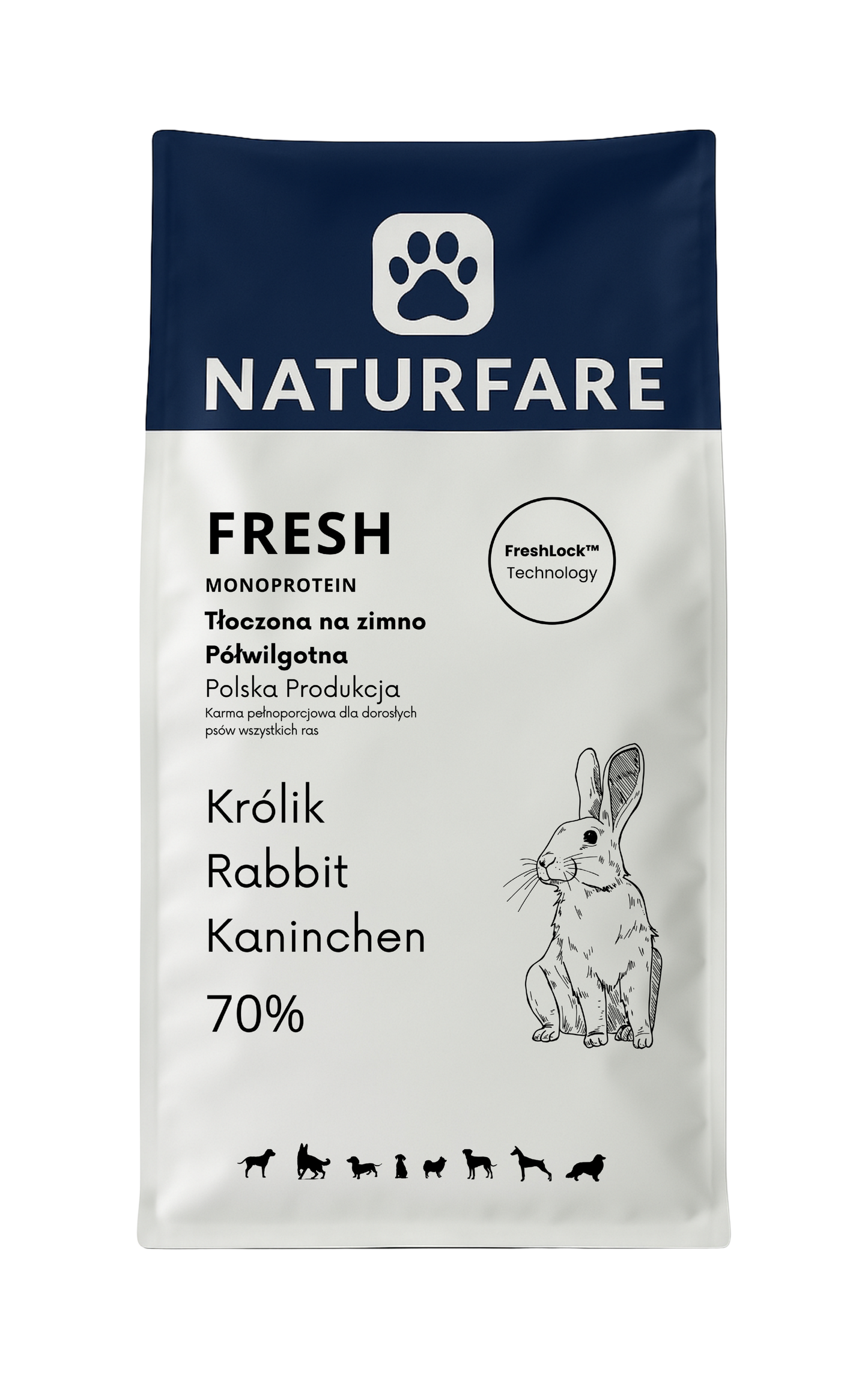 Karma półwilgotna Fresh królik monobiałkowa