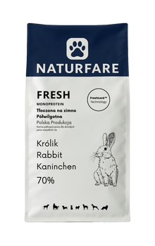 Karma półwilgotna Fresh królik monobiałkowa