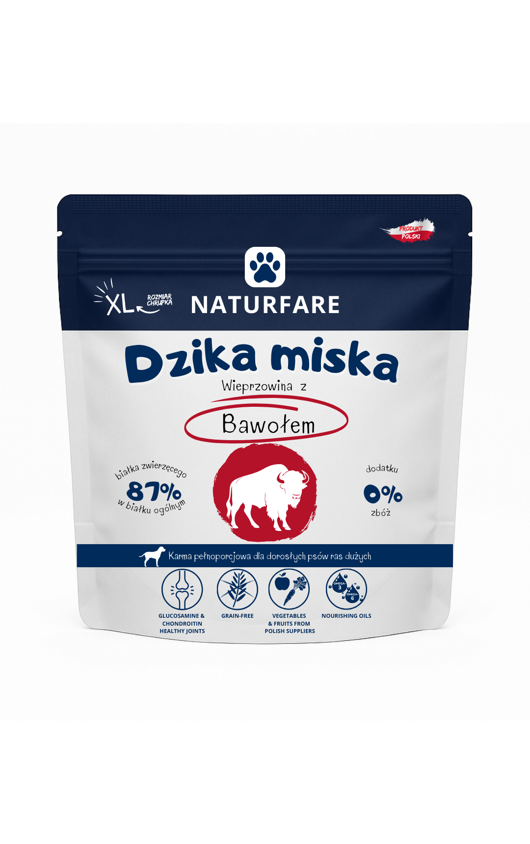 Dzika Miska Wieprzowina z Bawołem XL