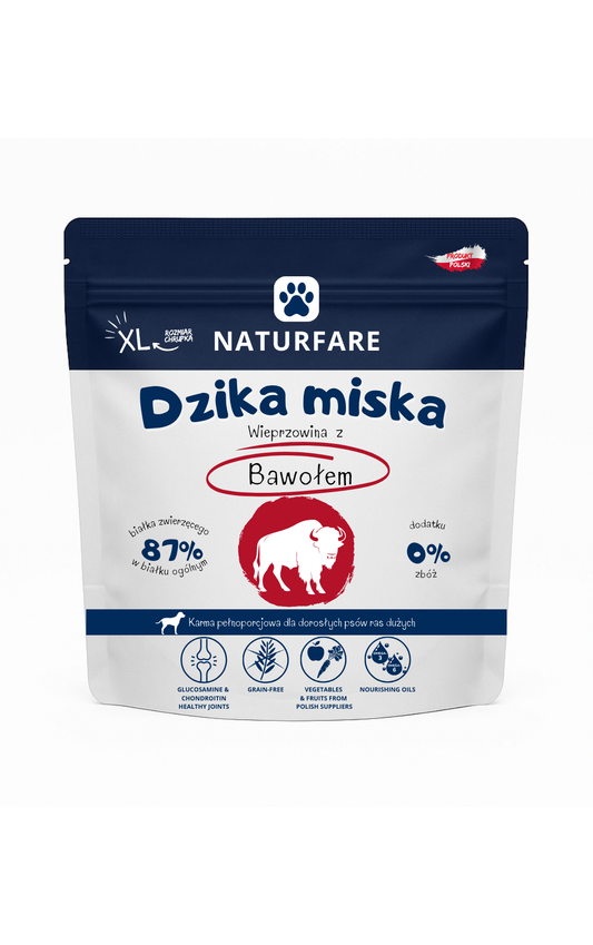 Dzika Miska Wieprzowina z Bawołem XL