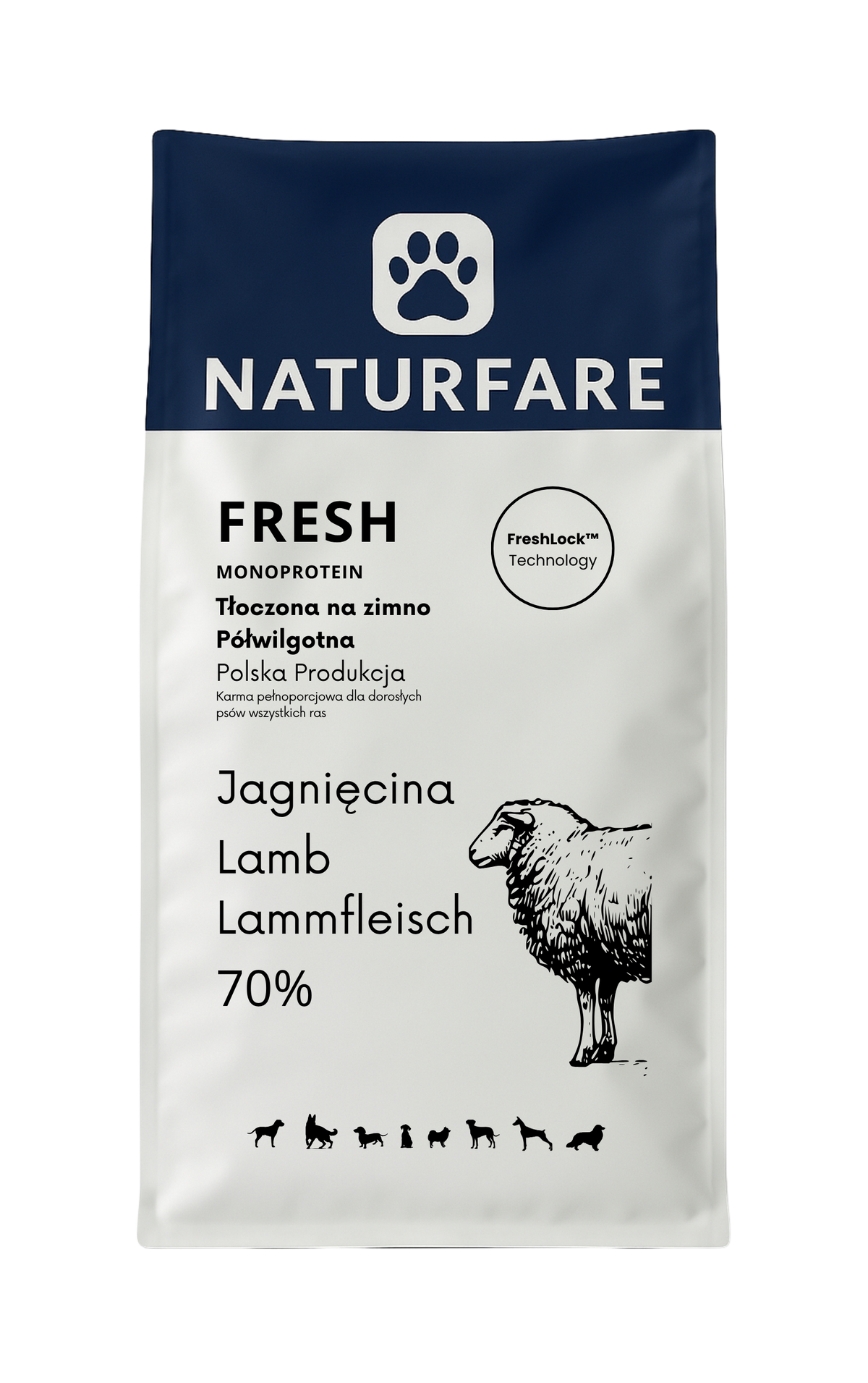 Karma półwilgotna Fresh - jagnięcina monobiałkowa