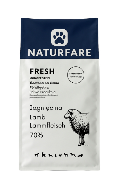 Karma półwilgotna Fresh - jagnięcina monobiałkowa