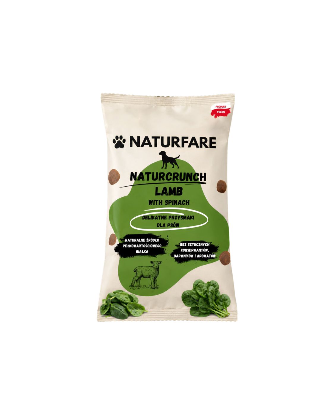 Naturcrunch jagnięcina ze szpinakiem