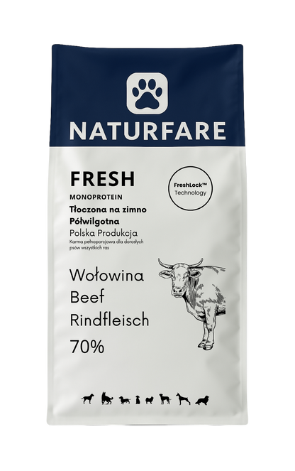 Karma półwilgotna Fresh - wołowina monobiałkowa