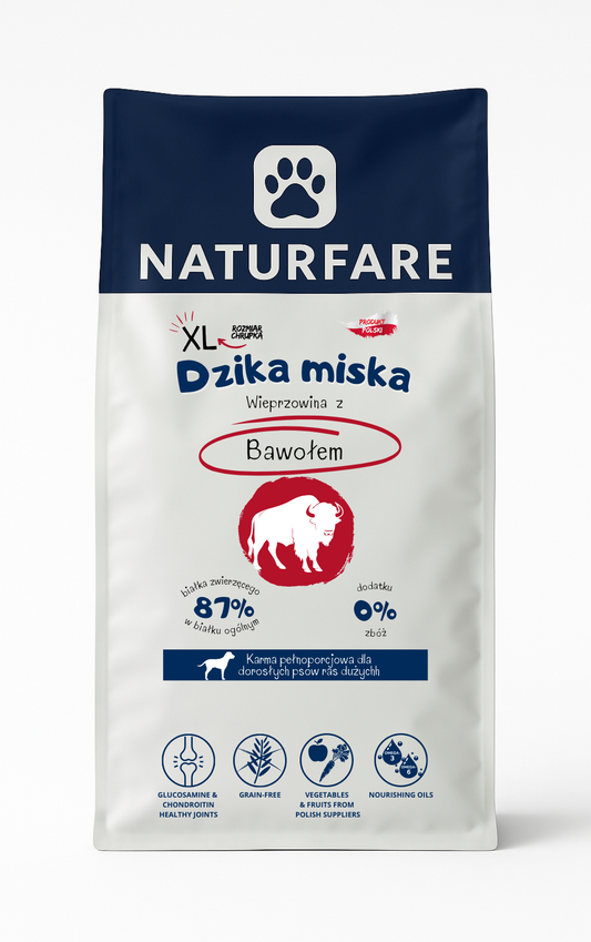 Dzika Miska Wieprzowina z Bawołem XL
