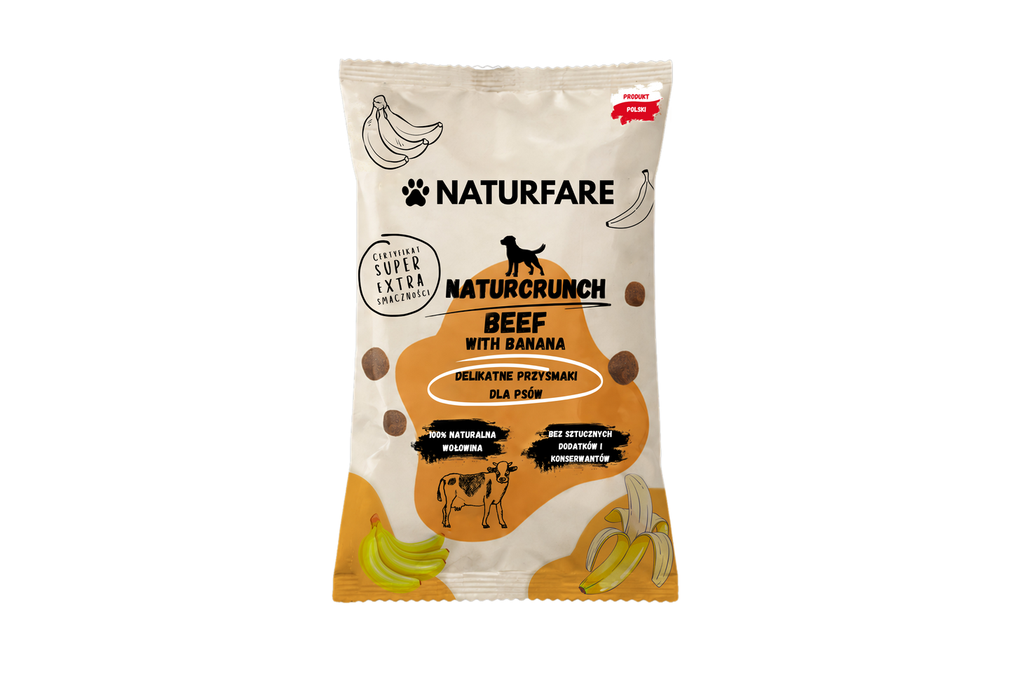 Naturcrunch wołowina z bananem