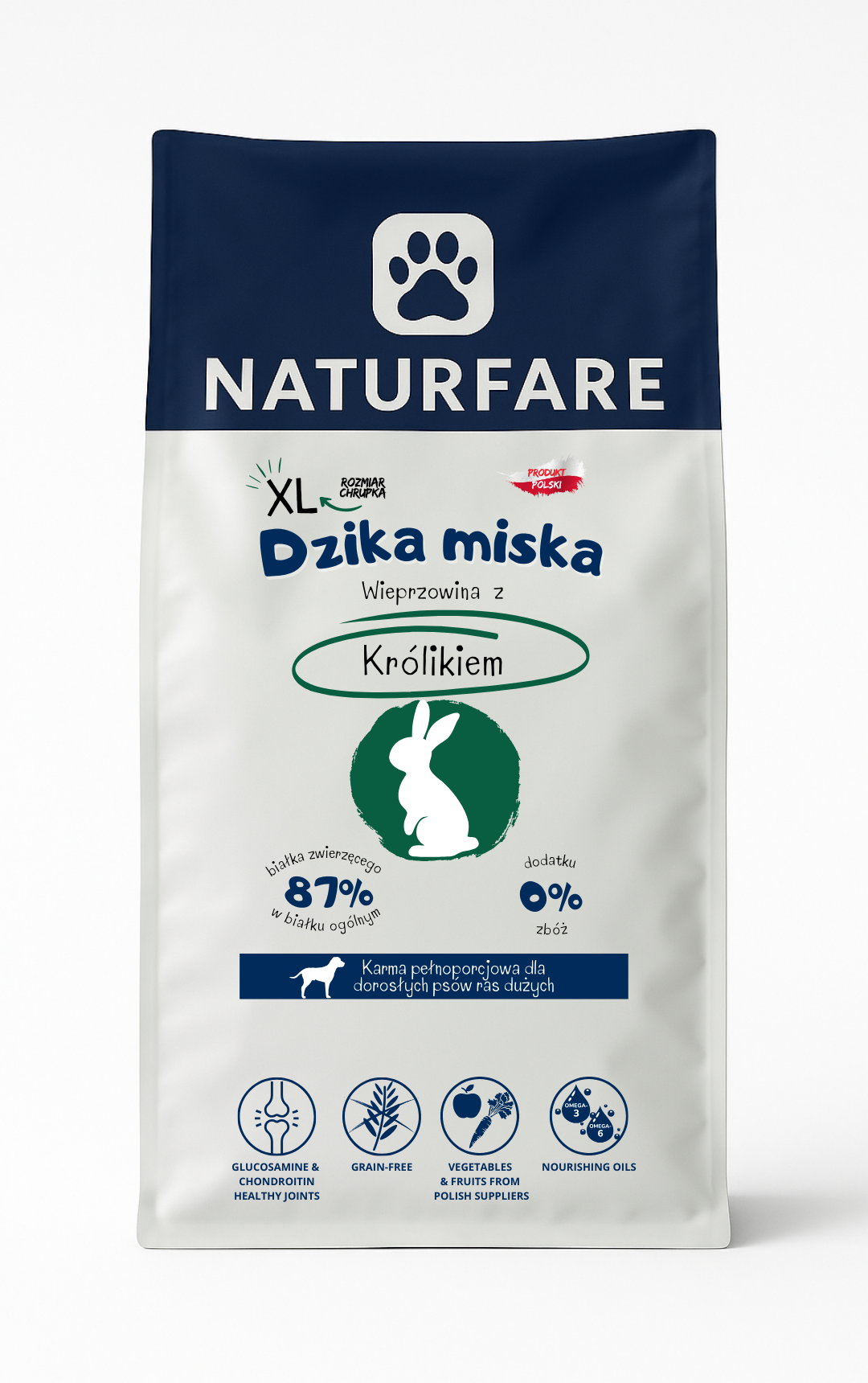 Dzika Miska Wieprzowina z Królikiem XL
