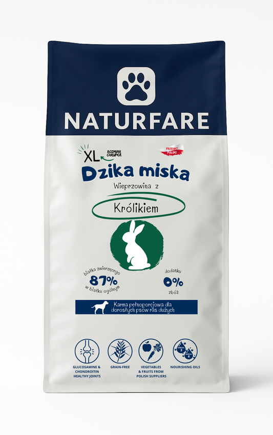 Dzika Miska Wieprzowina z Królikiem XL