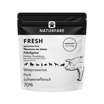 Karma półwilgotna Fresh - wieprzowina monobiałkowa